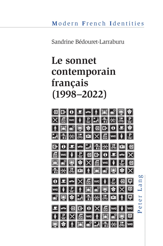 Couverture "Le sonnet contemporain français (1998–2022)"